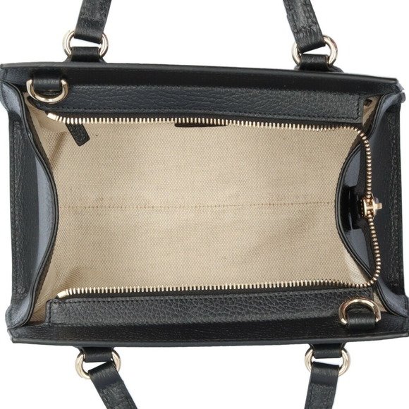 GUCCI Black Leather Shoulder Bag - Picture 6 of 8